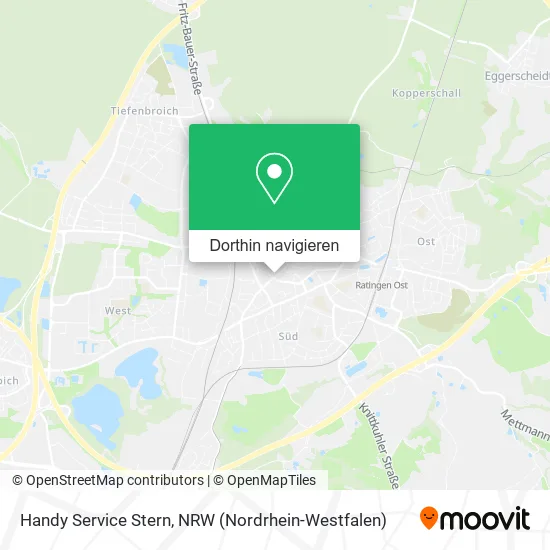 Handy Service Stern Karte