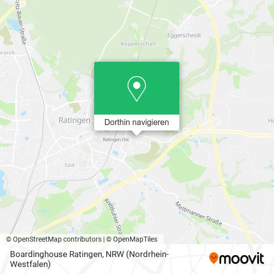 Boardinghouse Ratingen Karte