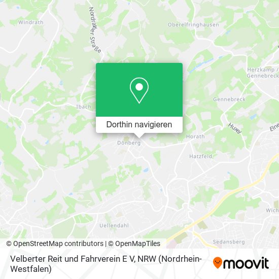 Velberter Reit und Fahrverein E V Karte