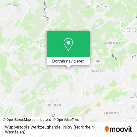 Wuppertools Werkzeughandel Karte