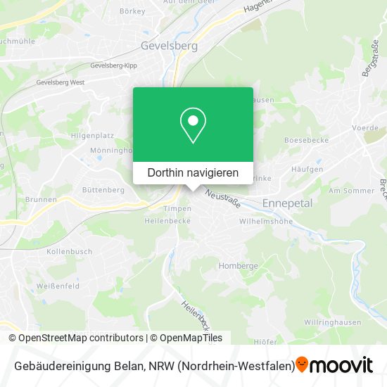 Gebäudereinigung Belan Karte