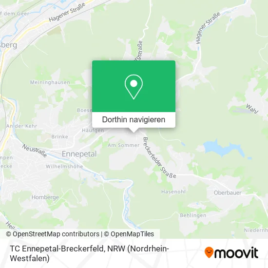 TC Ennepetal-Breckerfeld Karte