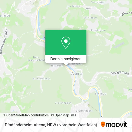 Pfadfinderheim Altena Karte