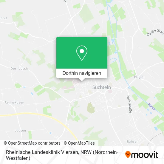 Rheinische Landesklinik Viersen Karte
