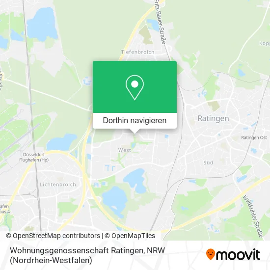 Wohnungsgenossenschaft Ratingen Karte