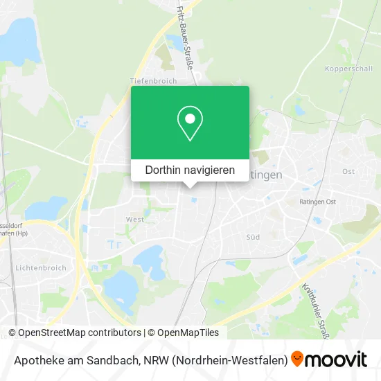 Apotheke am Sandbach Karte