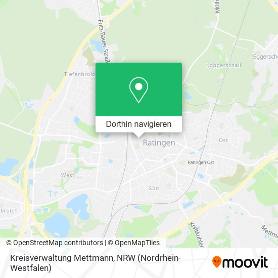 Kreisverwaltung Mettmann Karte