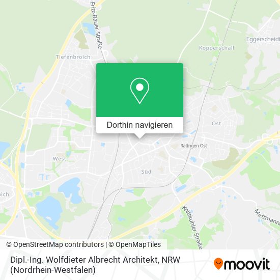 Dipl.-Ing. Wolfdieter Albrecht Architekt Karte