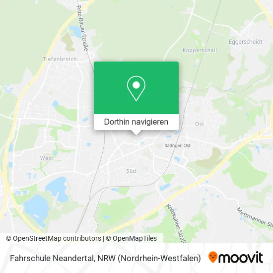 Fahrschule Neandertal Karte