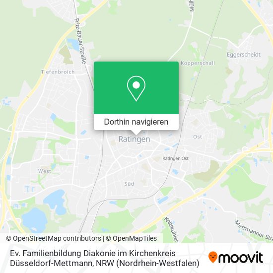 Ev. Familienbildung Diakonie im Kirchenkreis Düsseldorf-Mettmann Karte