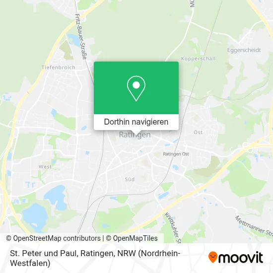 St. Peter und Paul, Ratingen Karte
