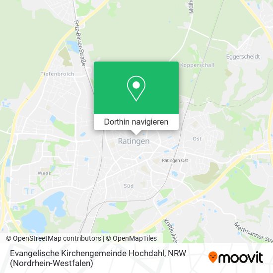 Evangelische Kirchengemeinde Hochdahl Karte