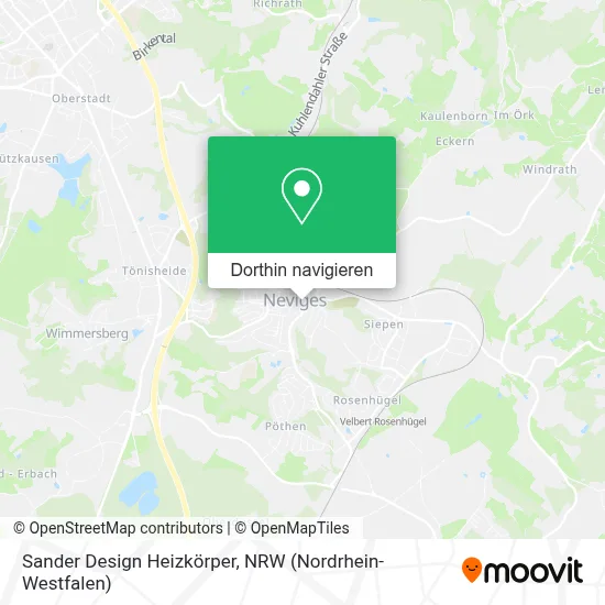 Sander Design Heizkörper Karte