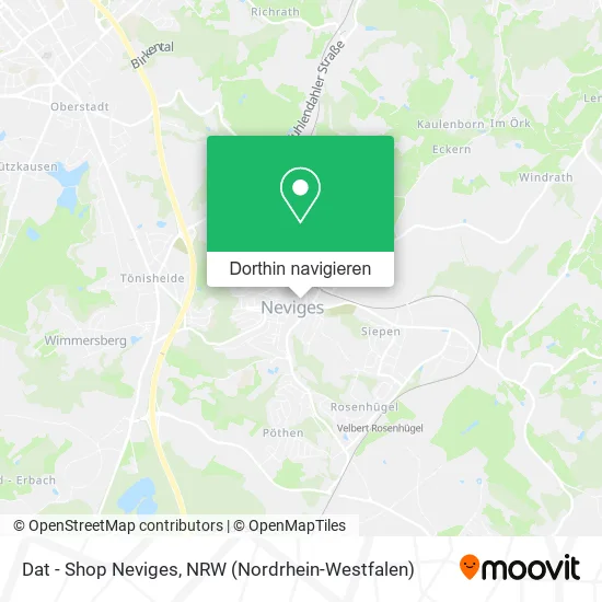 Dat - Shop Neviges Karte