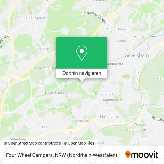 Four Wheel Campers Karte