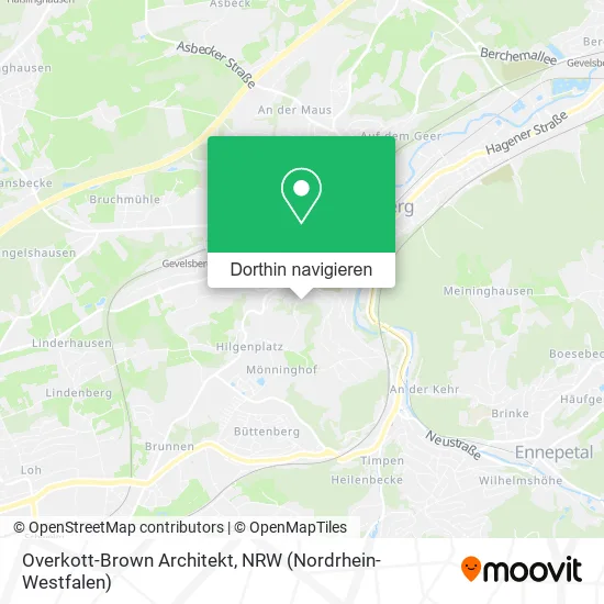 Overkott-Brown Architekt Karte