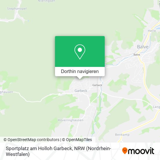 Sportplatz am Holloh Garbeck Karte