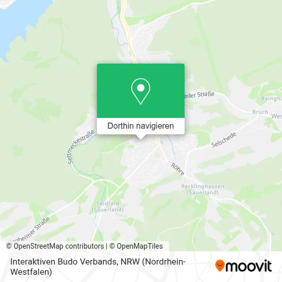 Interaktiven Budo Verbands Karte