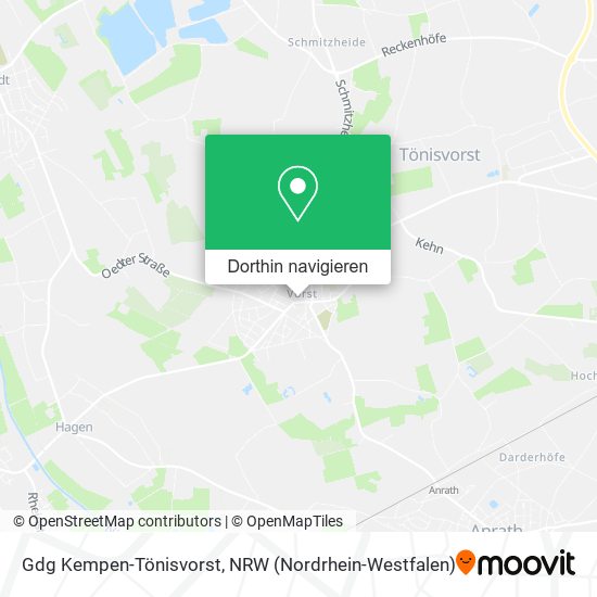Gdg Kempen-Tönisvorst Karte