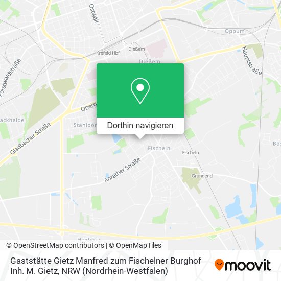 Gaststätte Gietz Manfred zum Fischelner Burghof Inh. M. Gietz Karte