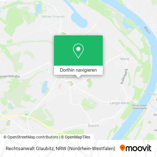 Rechtsanwalt Glaubitz Karte