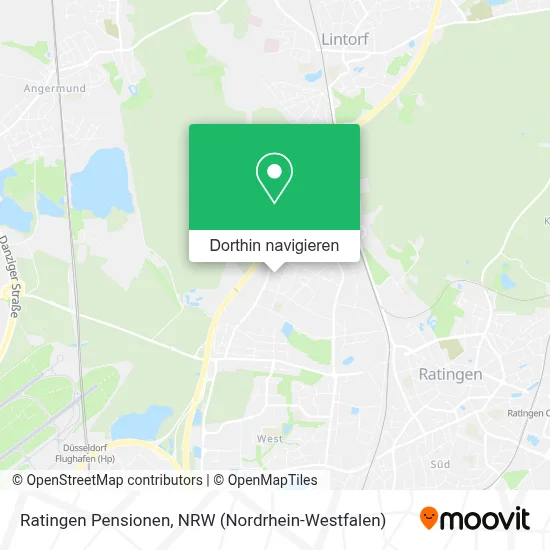 Ratingen Pensionen Karte