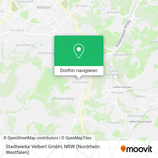 Stadtwerke Velbert GmbH Karte