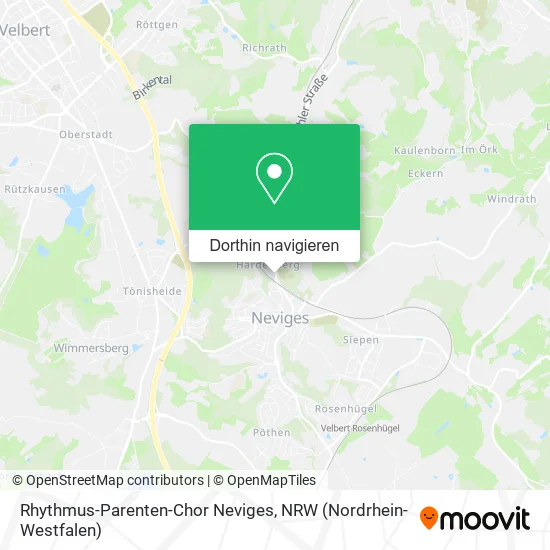 Rhythmus-Parenten-Chor Neviges Karte