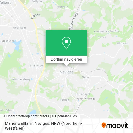 Marienwallfahrt Neviges Karte