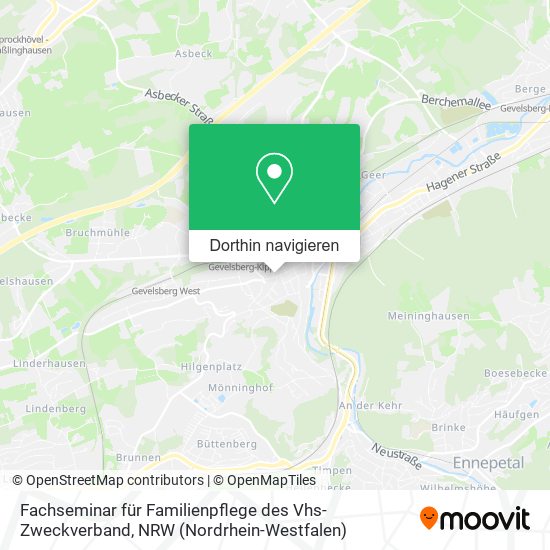 Fachseminar für Familienpflege des Vhs-Zweckverband Karte
