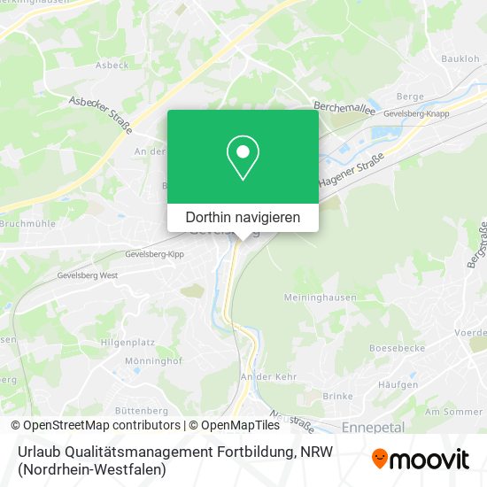 Urlaub Qualitätsmanagement Fortbildung Karte