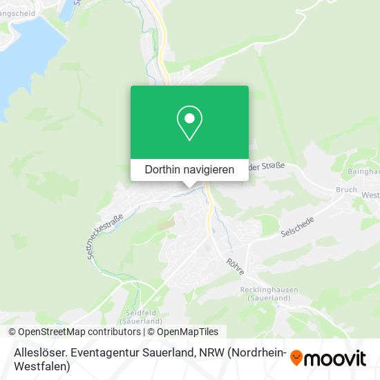 Alleslöser. Eventagentur Sauerland Karte