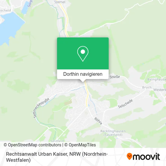 Rechtsanwalt Urban Kaiser Karte