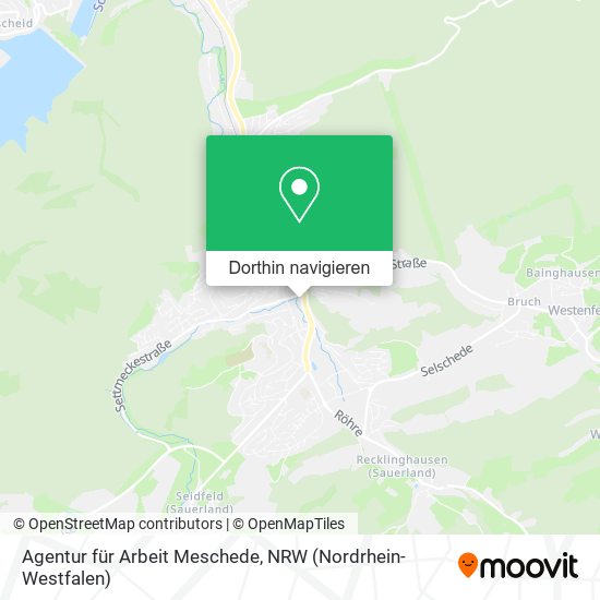 Agentur für Arbeit Meschede Karte