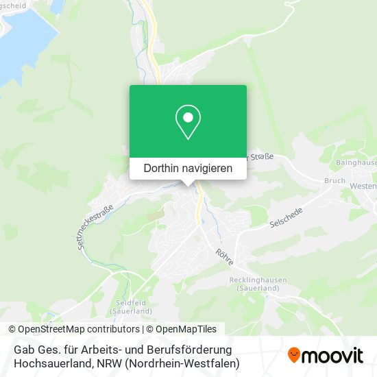Gab Ges. für Arbeits- und Berufsförderung Hochsauerland Karte