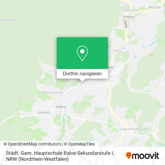 Städt. Gem. Hauptschule Balve-Sekundarstufe I Karte