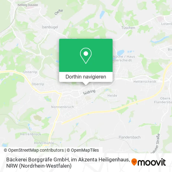 Bäckerei Borggräfe GmbH, im Akzenta Heiligenhaus Karte