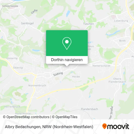 Albry Bedachungen Karte
