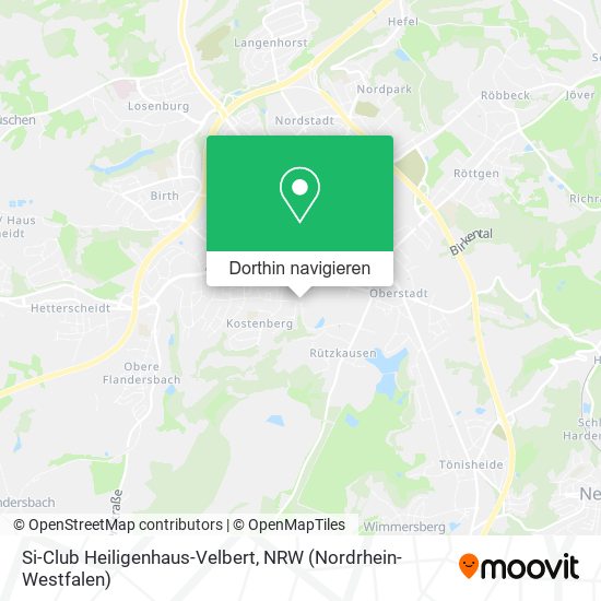 Si-Club Heiligenhaus-Velbert Karte