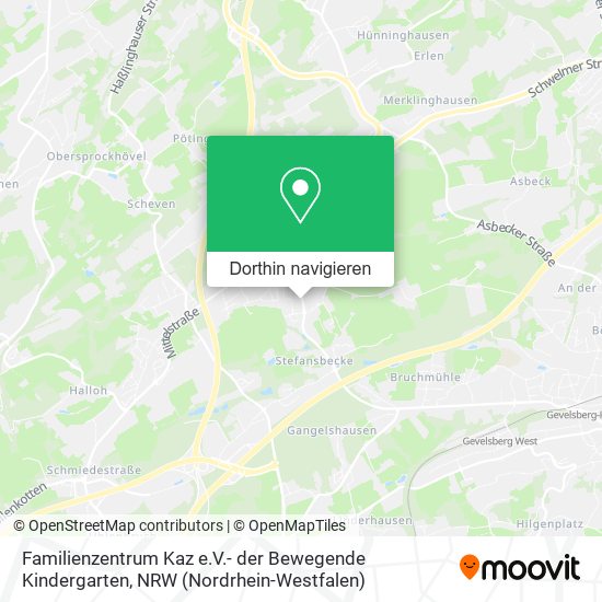 Familienzentrum Kaz e.V.- der Bewegende Kindergarten Karte
