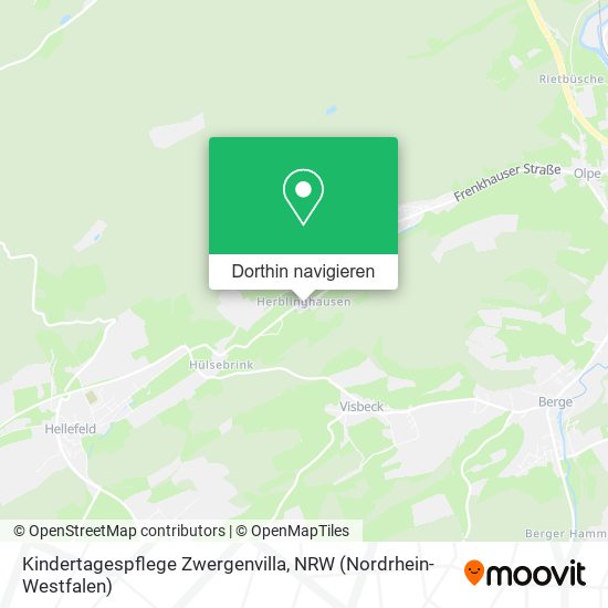 Kindertagespflege Zwergenvilla Karte
