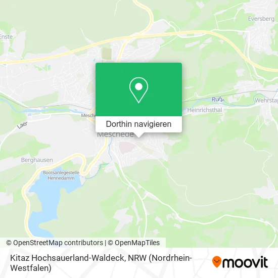 Kitaz Hochsauerland-Waldeck Karte