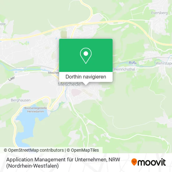 Application Management für Unternehmen Karte