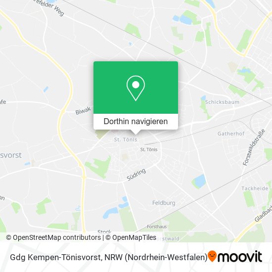 Gdg Kempen-Tönisvorst Karte