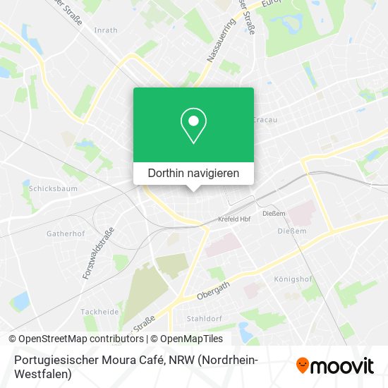Portugiesischer Moura Café Karte