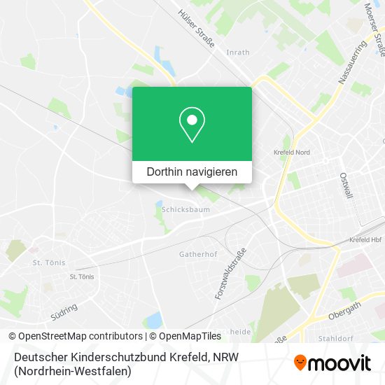 Deutscher Kinderschutzbund Krefeld Karte