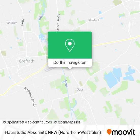 Haarstudio Abschnitt Karte