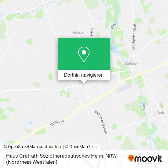 Haus Grefrath Soziotherapeutisches Heim Karte
