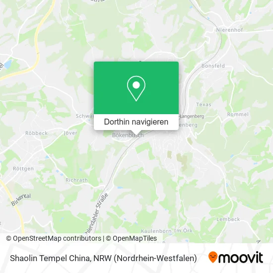 Shaolin Tempel China Karte