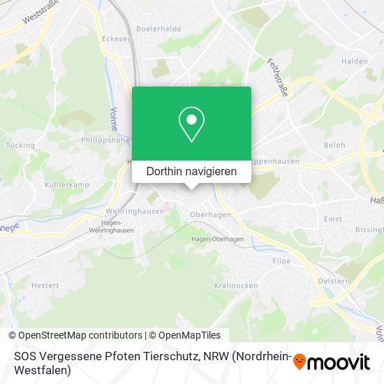 SOS Vergessene Pfoten Tierschutz Karte